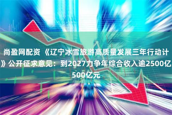 尚盈网配资 《辽宁冰雪旅游高质量发展三年行动计划》公开征求意见：到2027力争年综合收入逾2500亿元