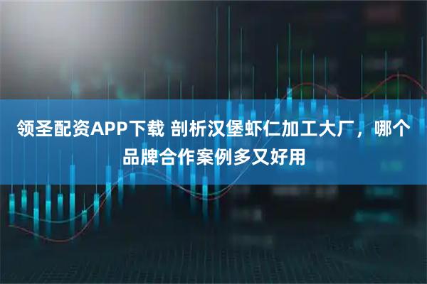 领圣配资APP下载 剖析汉堡虾仁加工大厂，哪个品牌合作案例多又好用